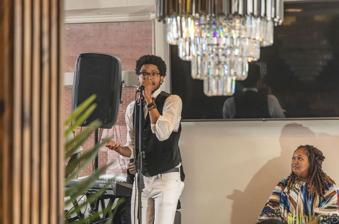 B Rockstar performing live